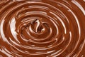 Liquid swirl chocolate melted background - 3D rendering Royalty Free Stock Photo