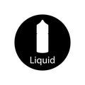 liquid vape icon vector