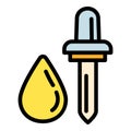 Liquid vape pipette icon, outline style