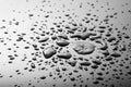 Liquid or water drops splash on the black floor Royalty Free Stock Photo