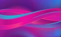 Liquid wave violet color. Modern trend background. Synthwave futuristic background. Vector illustration