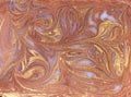 Liquid white and gold marbled pattern. Beige background