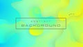 Liquid yellow blue gradient color abstract background, fluid shapes composition. Eps 10