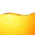 Liquid yellow wave line. For the project, gold, rest, oil, honey