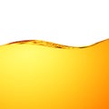 Liquid yellow wave line. For the project, gold, rest, oil, honey