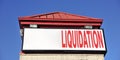 Liquidation Sale Sign Royalty Free Stock Photo