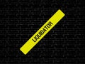 LIQUIDATOR - image with words associated with the topic INSOLVENCY, word, image, illustration Royalty Free Stock Photo