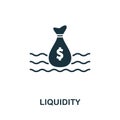 Liquidity icon. Creative element design from stock market icons collection. Pixel perfect Liquidity icon for web design, apps, Royalty Free Stock Photo