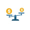 Liquidity icon. Simple flat element from crowdfunding collection. Creative liquidity icon for templates, software and apps