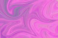 Liquify Abstract Pattern With Pink, Violet, Coral And Azure Graphics Color Art Form. Digital Background With Liquifying Flow