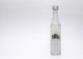 Liquor bottle, vodka, with white background