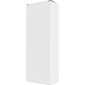 Liquor Box mock up, white, blank, clear isolated paper box in white background with perspective view