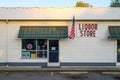 Liquor Store in Duvall Washington with American flag