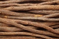 Liquorice root pieces background