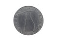 5 lira 1954 Italian coin Royalty Free Stock Photo