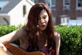 Lisa Hannigan performing a private session on a rooftop in New York