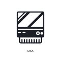 lisa isolated icon. simple element illustration from electronic devices concept icons. lisa editable logo sign symbol design on Royalty Free Stock Photo