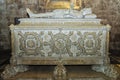 LISABON.PORTUGALIYA-SEPTEMBER 9: stone tomb of the greatest Port Royalty Free Stock Photo