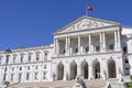 Lisboa, Portugal - 19.09.2023 Facade of Sao Bento Palace (Palacio de Sao Bento) building of the Portuguese Parliament Royalty Free Stock Photo