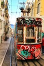 Elevator da Bica in Lisbon, Portugal Royalty Free Stock Photo