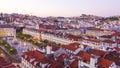 Lisbon from above - aerial view over the city - LISBON - PORTUGAL - JUNE 17, 2017