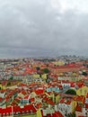 Lisbon from above - city viewwith rooftops