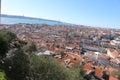 Lisbon from above top of houses