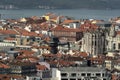 Lisbon aerial panorama landscape cityscape