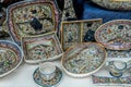 Various traditional products from the Portuguese ceramics