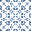 Lisbon azulejos blue pattern