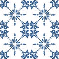 Lisbon azulejos seamless pattern