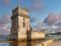 Lisbon, Belem Tower - Tagus River, Portugal Royalty Free Stock Photo