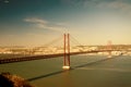 Lisbon Bridge Royalty Free Stock Photo