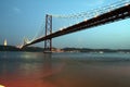 Lisbon Bridge Royalty Free Stock Photo