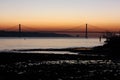 Lisbon bridge Royalty Free Stock Photo