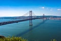 Lisbon Bridge - April 25th, Portugal Royalty Free Stock Photo