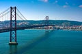 Lisbon Bridge - April 25th, Portugal Royalty Free Stock Photo