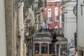Lisbon Cable Car traditional trolley Royalty Free Stock Photo