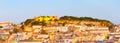 Lisbon Castle panorama, Old Town Royalty Free Stock Photo