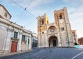 Lisbon cathedral at day, nobody