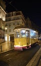 Lisbon, characteristic electric tram of the city
