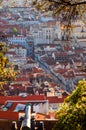Lisbon city aerial Royalty Free Stock Photo