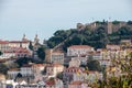 Lisbon city skyline with Castle Sao Jorge