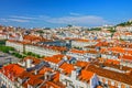 Lisbon city street view, Portugal Royalty Free Stock Photo