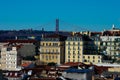 Lisbon city view and 25th of April Bridge Ponte 25 de Abril