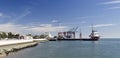 Lisbon Commercial Docks Royalty Free Stock Photo