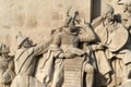 Lisbon discovery monument by the river detail Royalty Free Stock Photo
