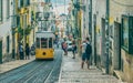 Lisbon elevator famous place for tourism