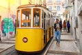 Lisbon funicular tram