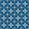 Lisbon Geometric Azulejo Tile Vector Pattern